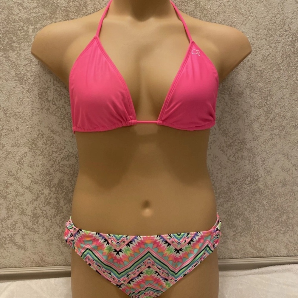 Rue21  & Op Pink and Multicolor Bikini Set